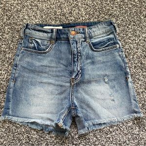 Anthropologie│Pilcro and the Letterpress Ultra High Rise Slim Denim Shorts